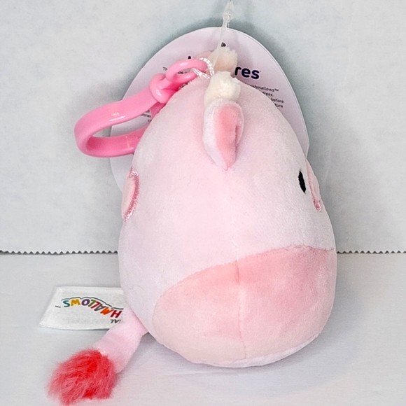 RESHMA 🍓🐮 Strawberry Heart Cow Clip "Best Squad" Original Squishmallow ☆ NWT - Picture 7 of 8